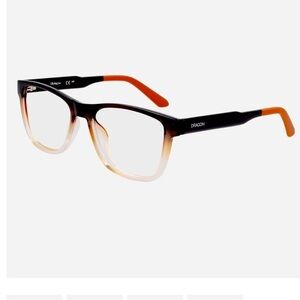 DRAGON DR9014 Eyeglasses Frames RX-able 207 Black Brown Gradient NWT